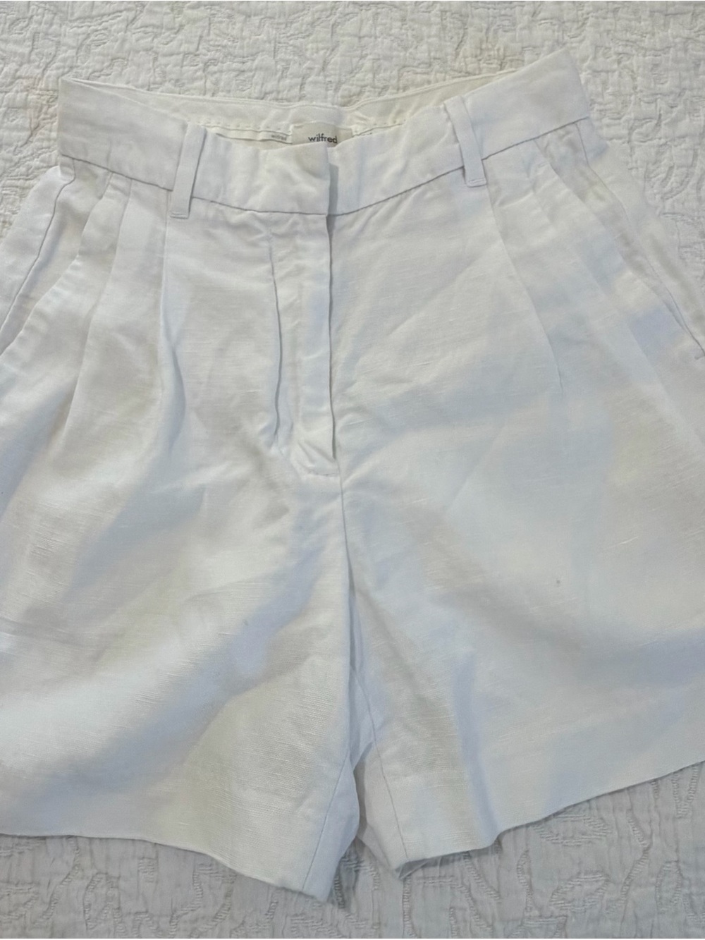 Wilfred High Waist White Women's Shorts